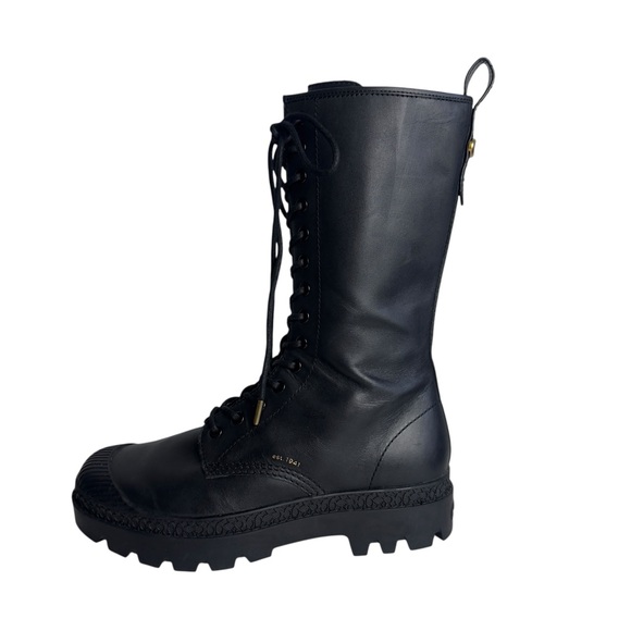 Coach CitySole Court Black Leather Combat Boots Lug Sole Men’s 8 New - Picture 9 of 11